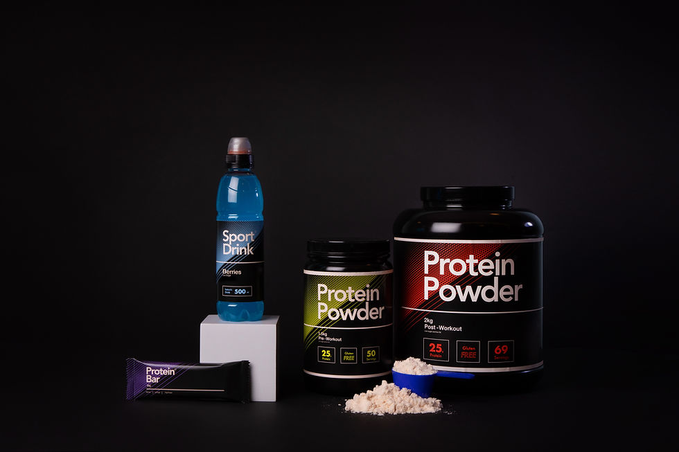Protein Supplements Display