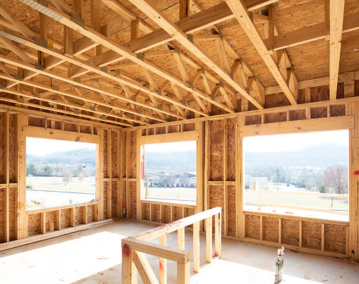 Intérieur à ossature bois