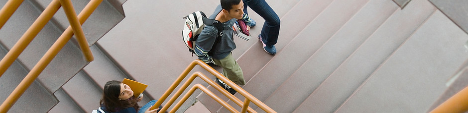 Students on Stairs