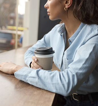 Woman Holding Coffee