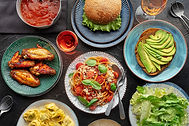Assorted Food Plates