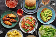 Assorted Food Plates