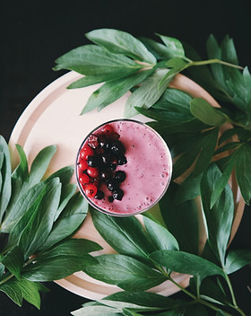 Batido de bayas frescas