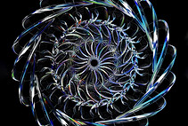 Metallische Blume