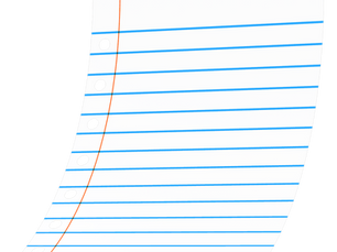 Looseleaf paper.
