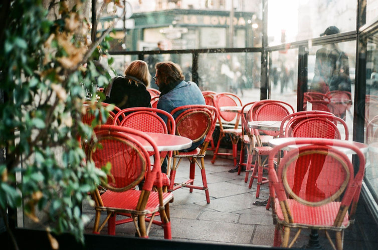 Red Tables and Chairs