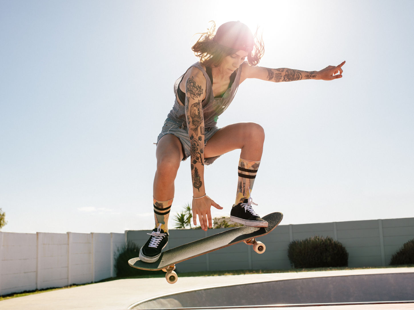 Ollie sur Skateboard