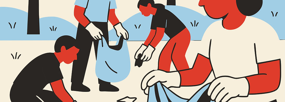Community Cleanup Illustration