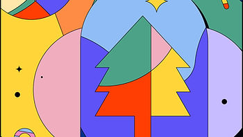 Abstract Christmas Tree Design