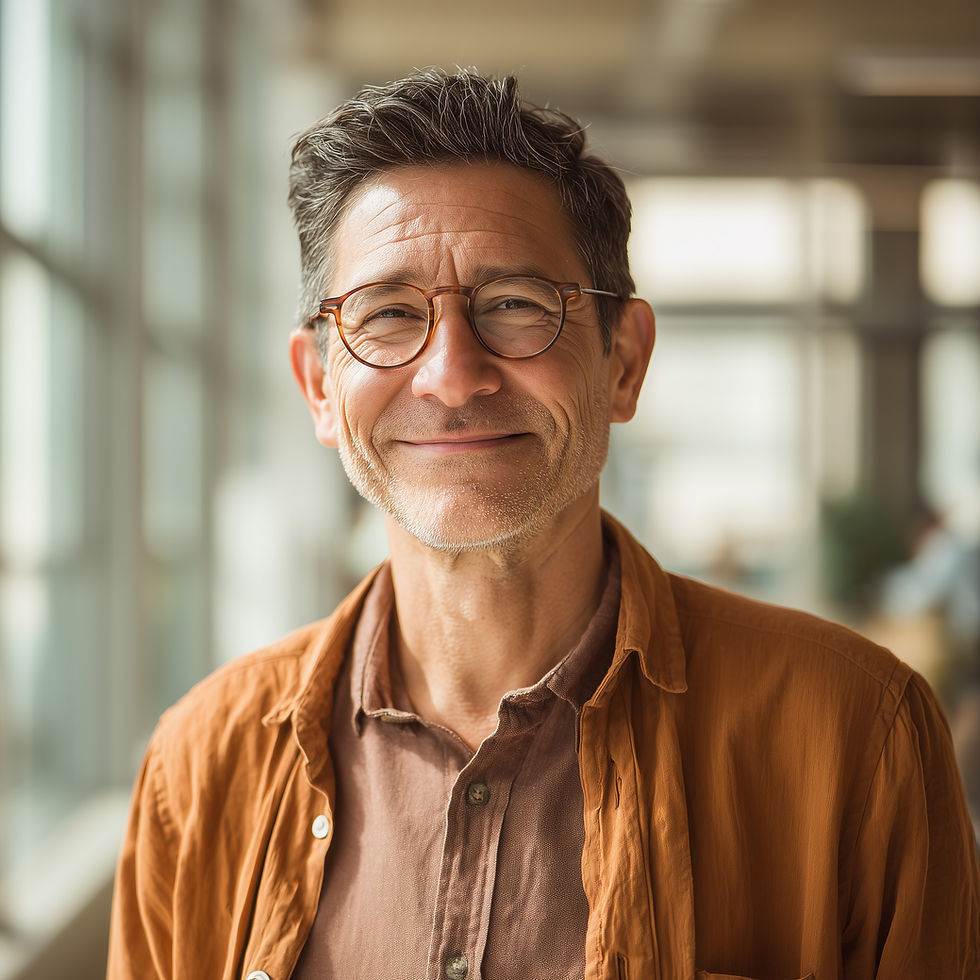 Smiling Middle-Aged Man