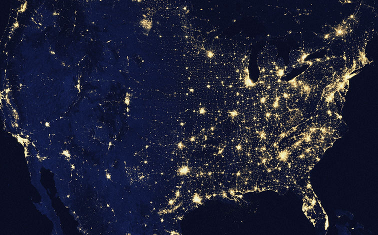USA At Night