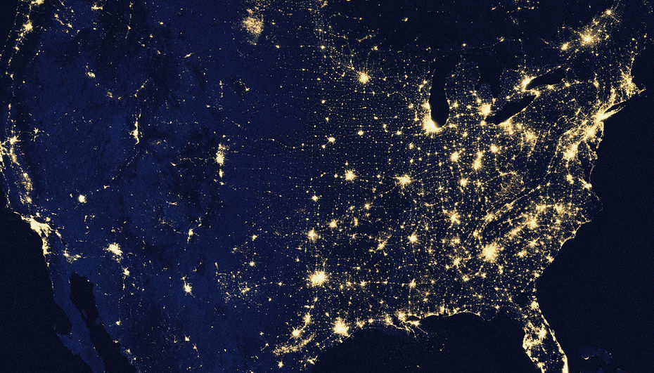 USA At Night