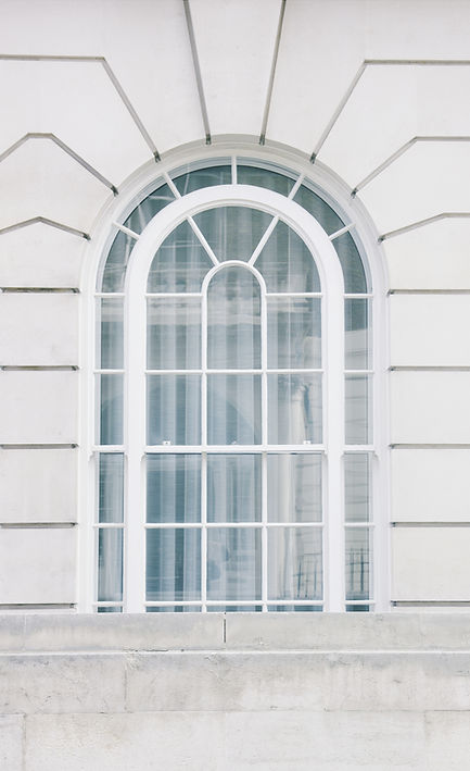 White Arch Window