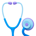 Blue And Purple Stethoscope