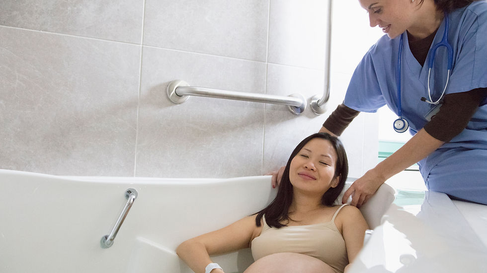 Public maternity hospitals Melbourne South East – midwives supporting a new mum