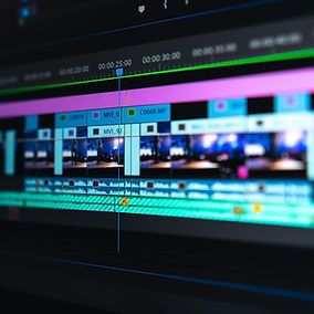 Ligne de temps pour le montage vidéo