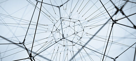 Netzwerk-Wireframe-Struktur