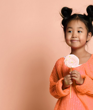 Girl with Pink Lollipop