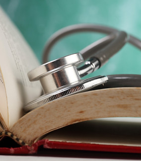 Stethoscope on Open Book