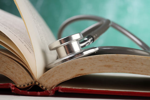 Stethoscope on Open Book