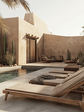 Salón de la piscina del desierto