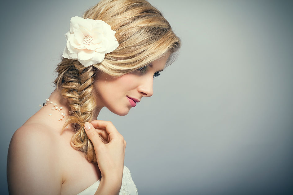 Close Up Portrait of Beautiful Natural Looking Bride