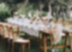 Outdoor Banquet Setting