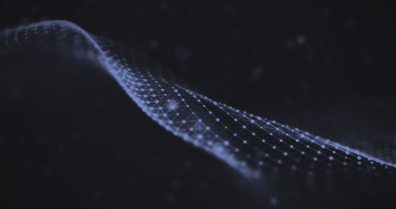 EchoVisibility digital signal wave representing AI search domination and automated marketing connectivity.