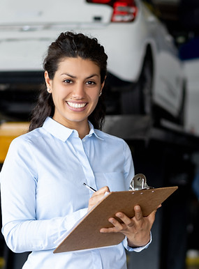 Smiling Mechanic Woman