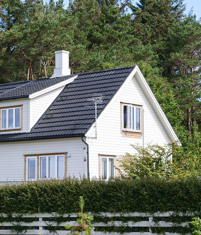 White Wooden House