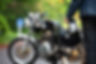 Motorbike and rider