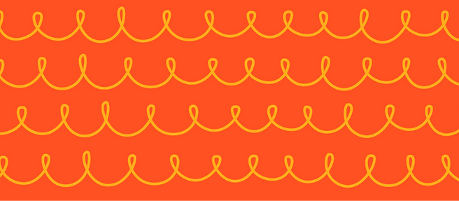 Yellow Loops Pattern