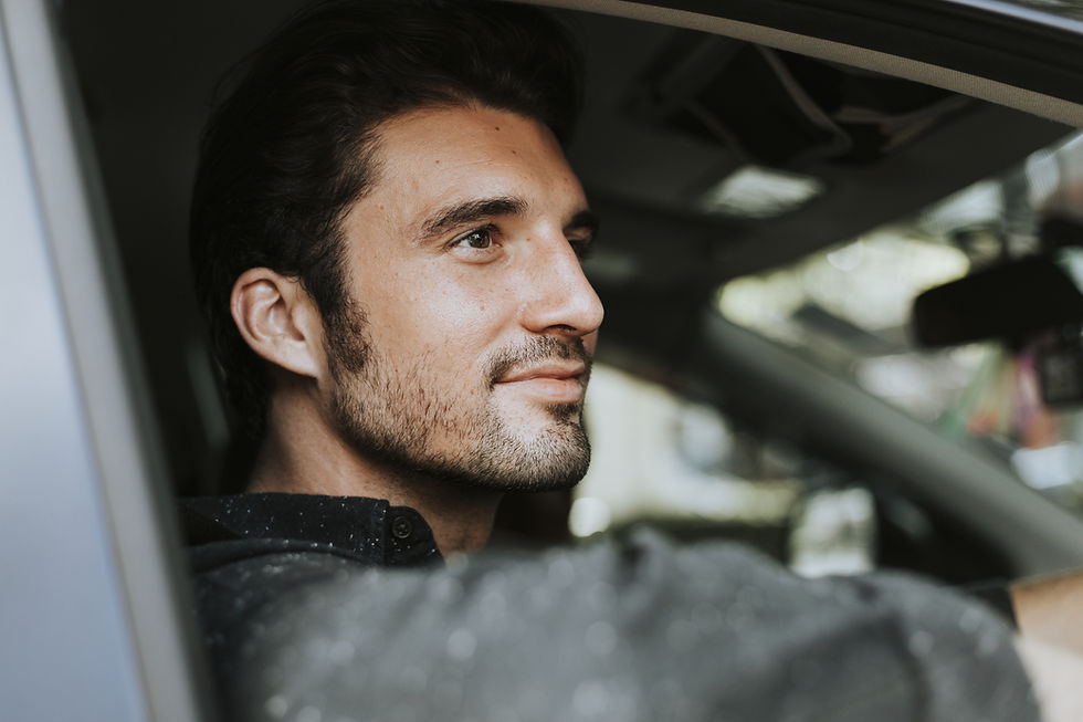 Man looking calm and reflective during an ADHD consultation