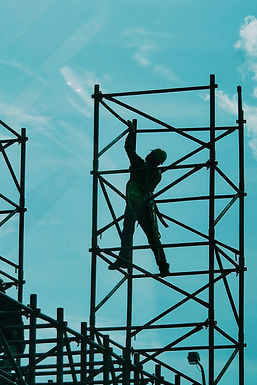 Worker On Scaffolding
