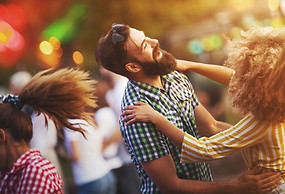 Festa de dança ao ar livre