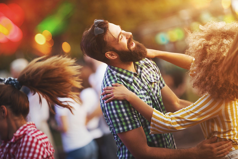 Fête de danse en plein air