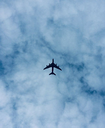 plane in the sky