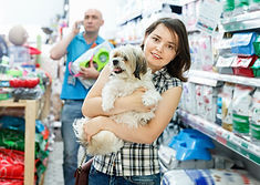 At a pet shop
