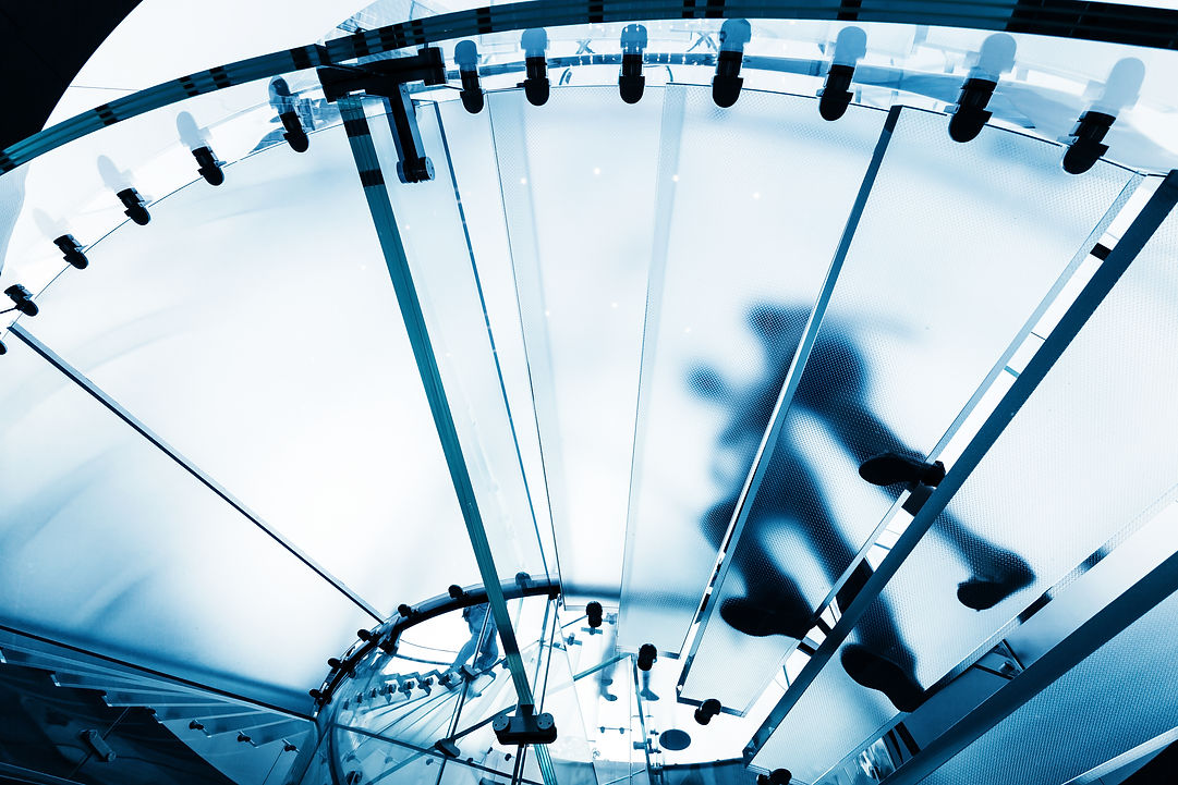 business man walk on stair