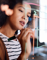 Woman Writing Diagram
