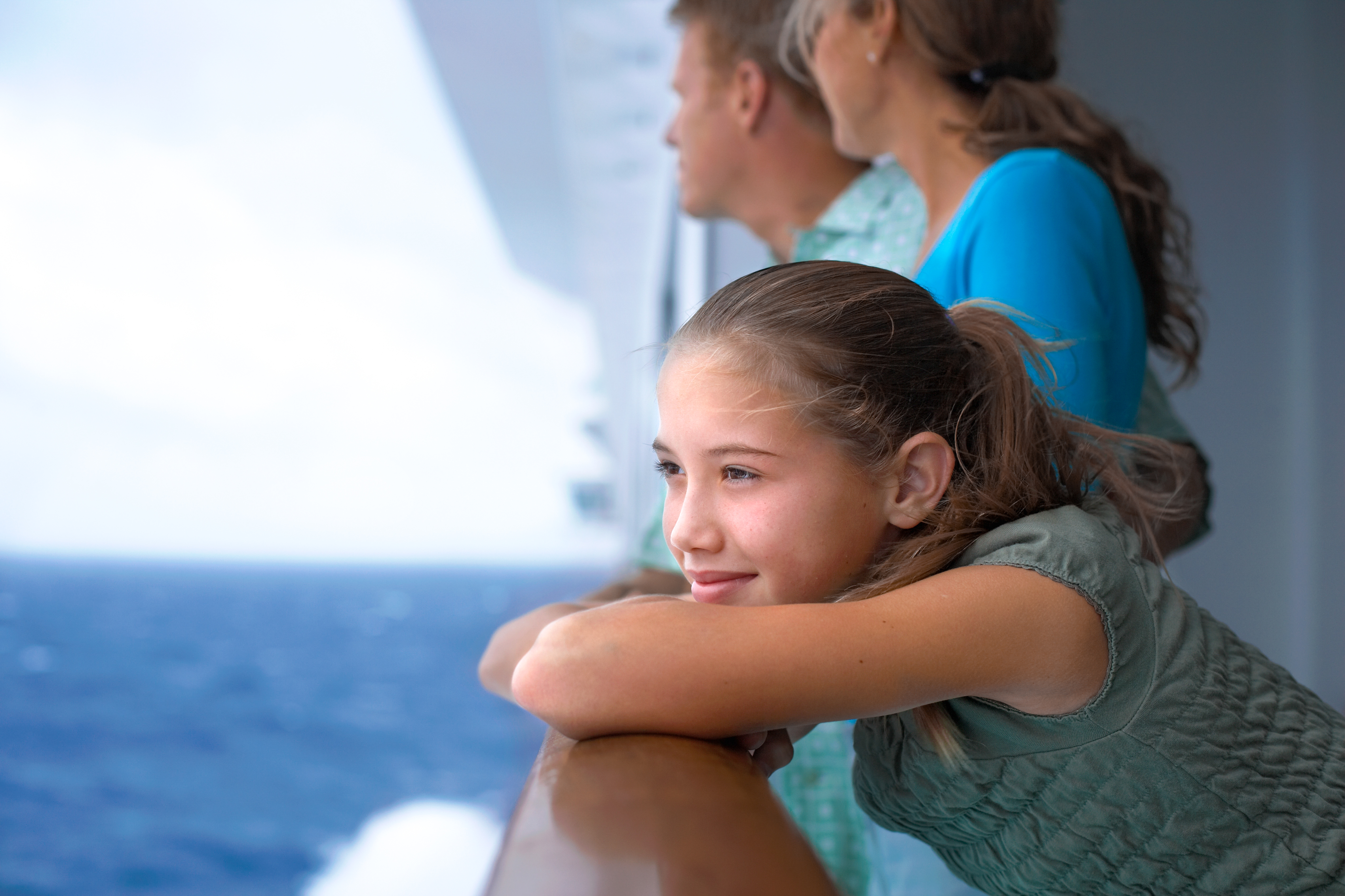 Family enjoying a cruise vacation