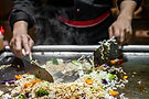 Cooking Hibachi Noodles