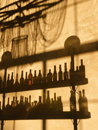 Shadows of bottles