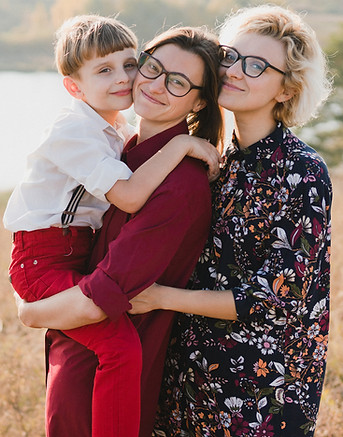 Family Smiling Outdoors