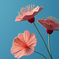 Papierblumenkunst
