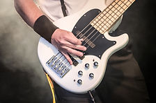 A White Bass Guitar