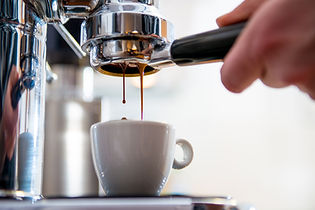 Espresso Being Brewed