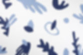 Blue Paper Cutouts