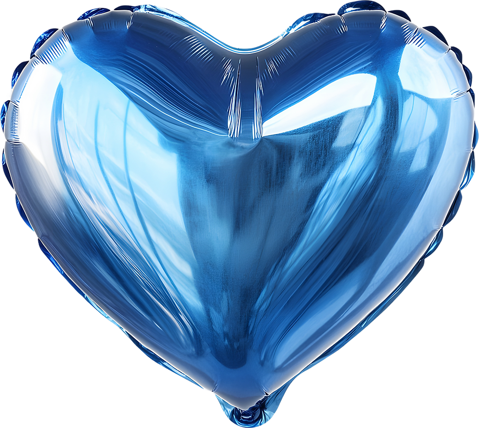 Blue Heart Balloon
