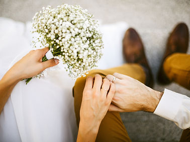 Gros plan sur un mariage